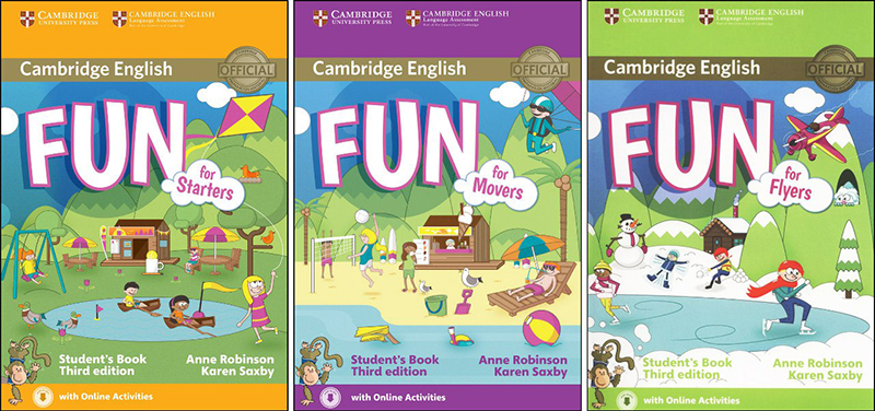 trọn bộ sách Cambridge Fun for Starters, Movers, Flyers